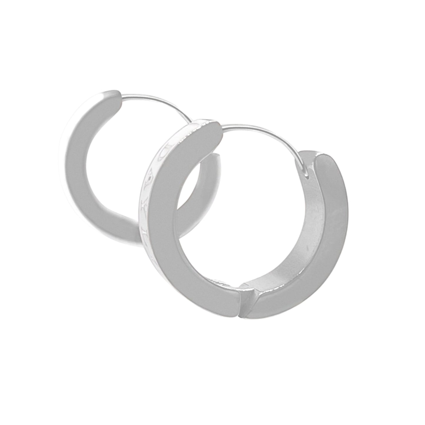 Classic Oorbellen - Zilver/Wit