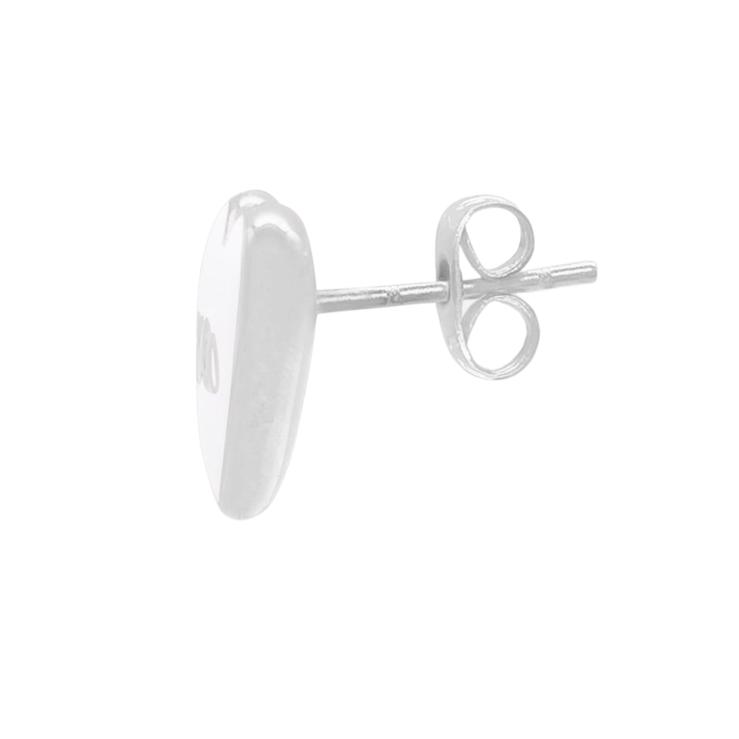 Hart Oorbellen - Zilver/Wit