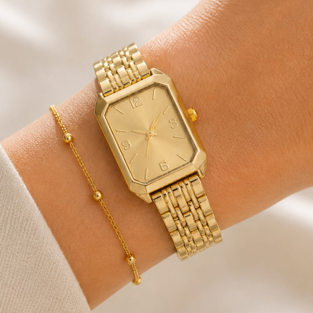 Aira Horloge - Goud / Goud