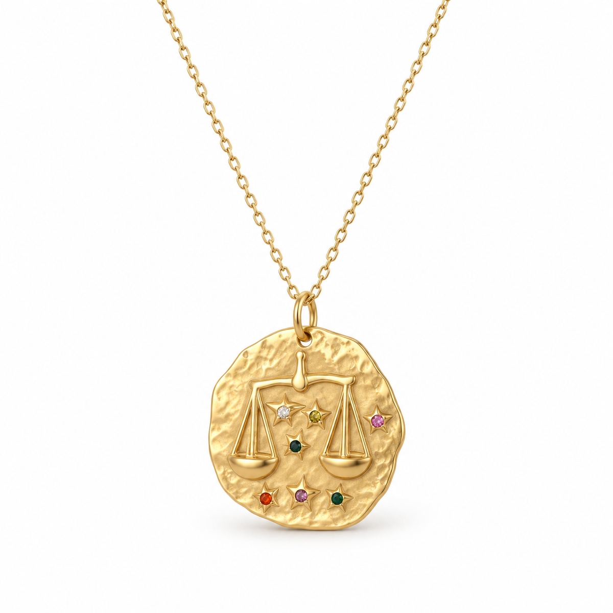 Celestia Sternzeichen-Halskette - Gold / Waage