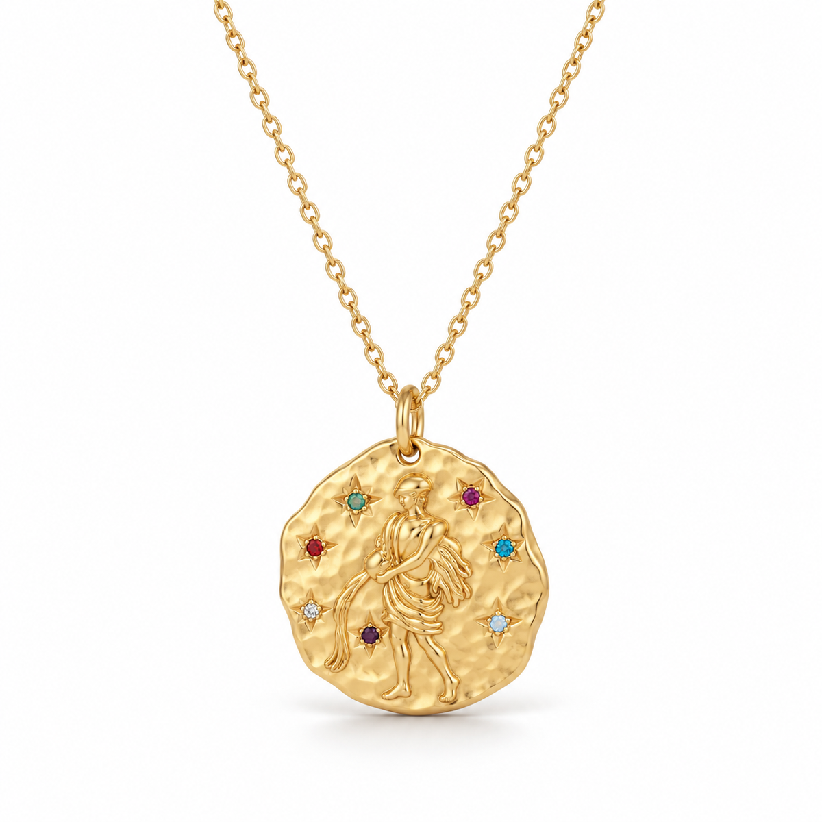 Celestia Sternzeichen-Halskette - Gold / Wassermann