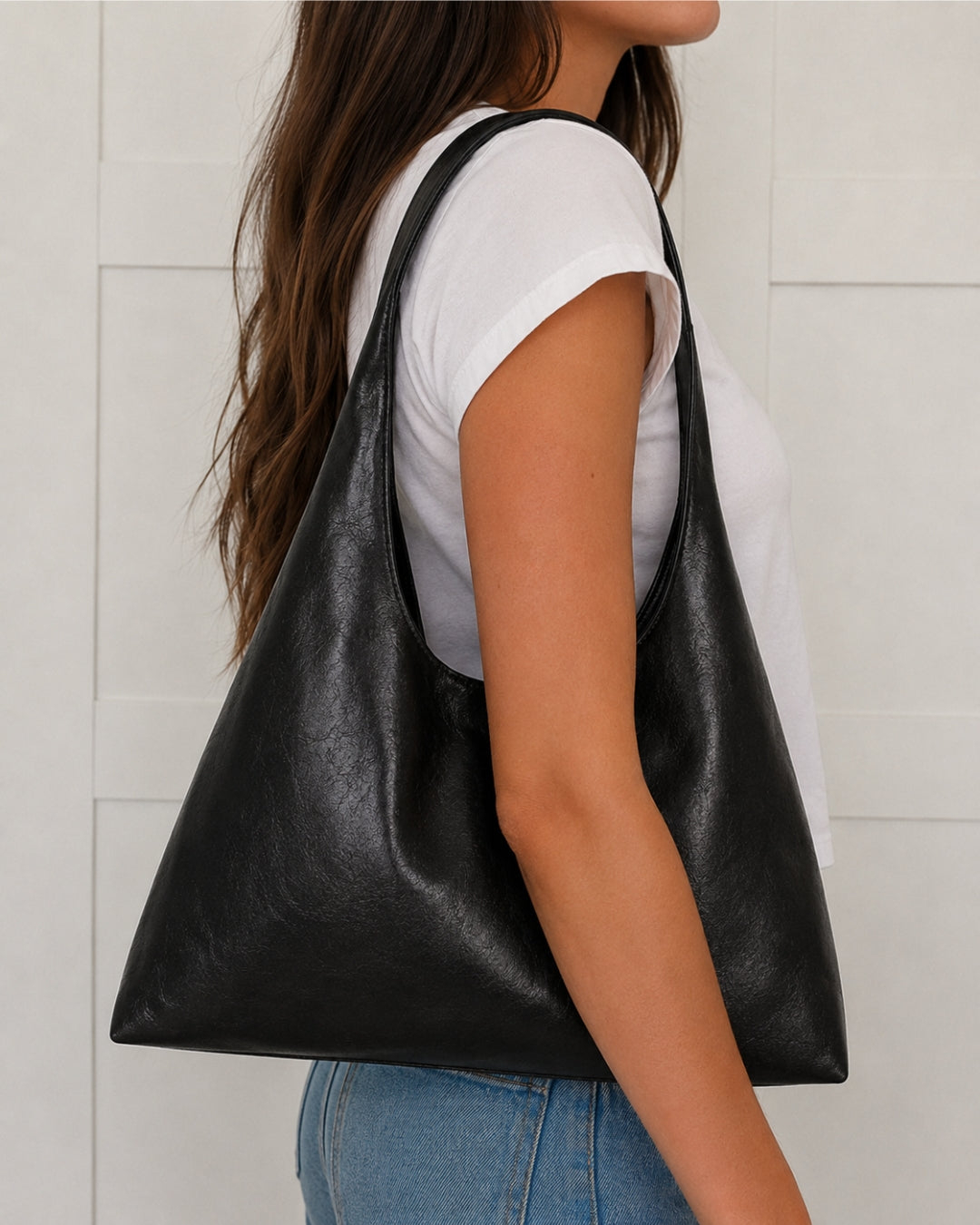 Nola Tasche - Schwarzes Leder