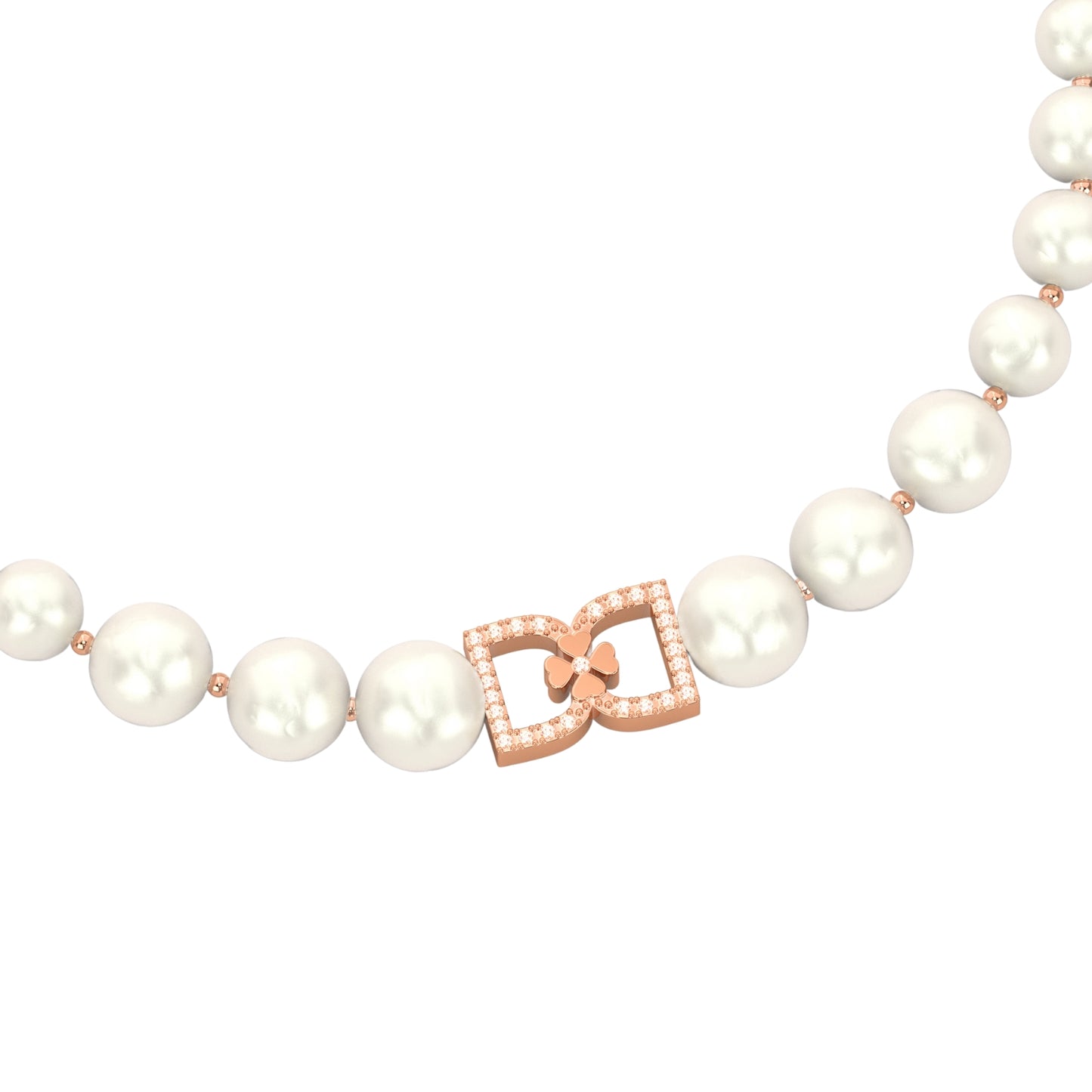 DD Choker met Diamant - Roségoud