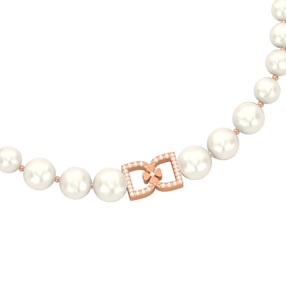 DD Choker met Diamant - Roségoud
