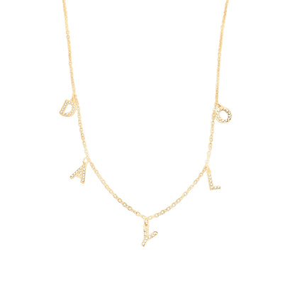 Diamant Halskette - Gold