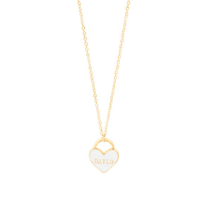 Hart Ketting - Goud/Wit