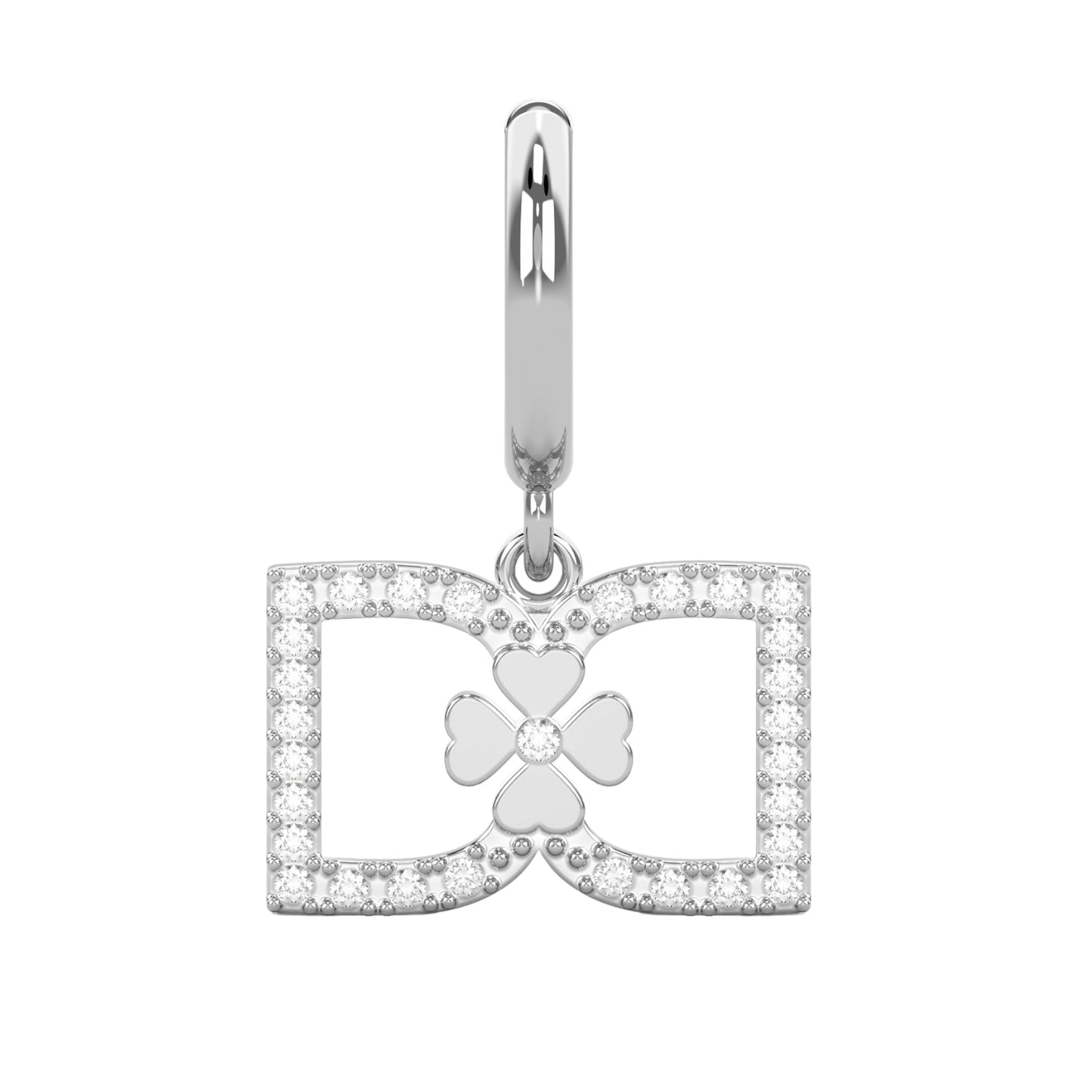 DD Hoops met Diamant - Zilver