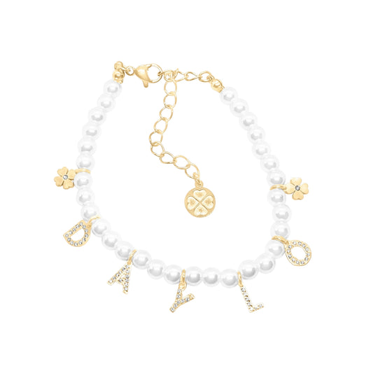 Perlenarmband - Gold