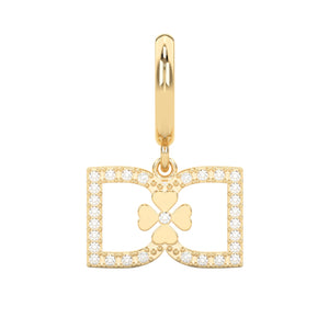 DD Hoops met Diamant - Goud