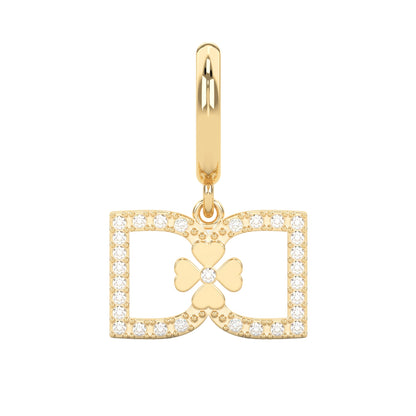 DD Hoops met Diamant - Goud