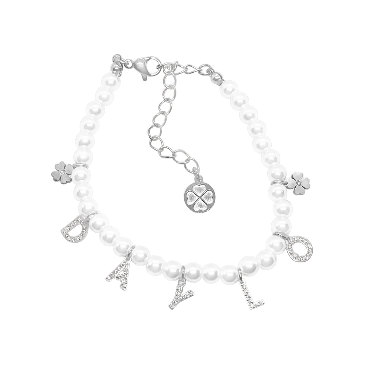 Perlenarmband - Silber