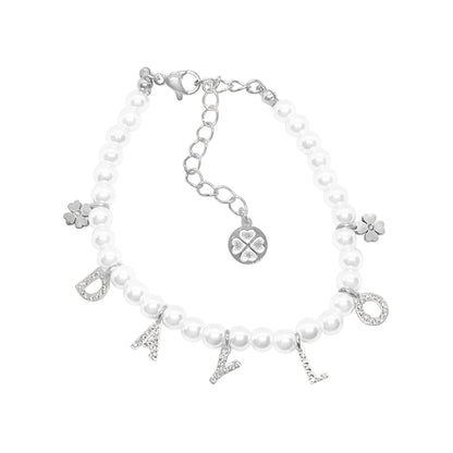 Perlenarmband - Silber