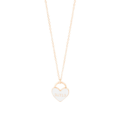 Hart Ketting - Roségoud/Paars