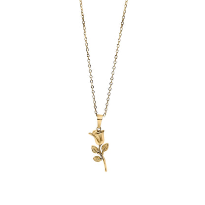Rose Halskette - Gold