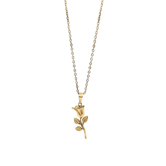 Rose Halskette - Gold