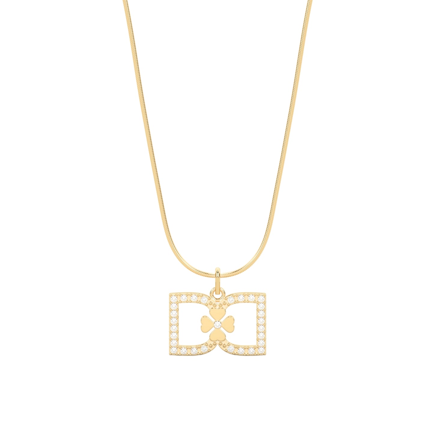 DD Halskette Diamanten - Gold