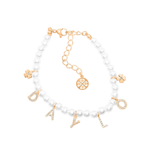 Perlenarmband - Roségold