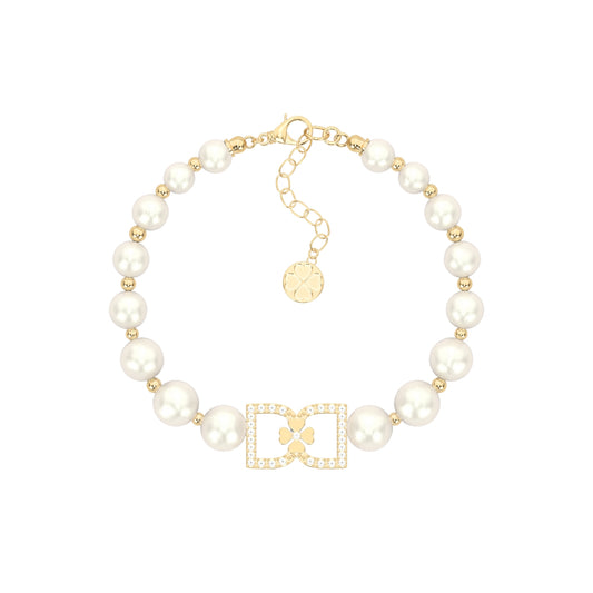 DD Parel Armband met Diamanten - Goud
