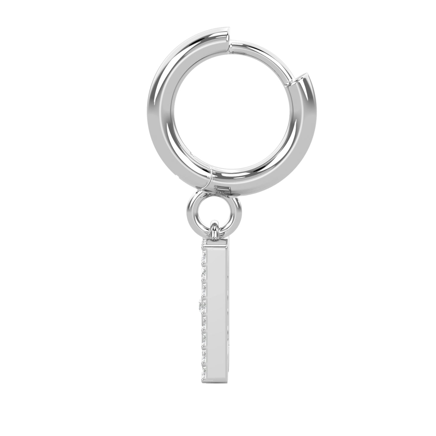 DD Hoops met Diamant - Zilver