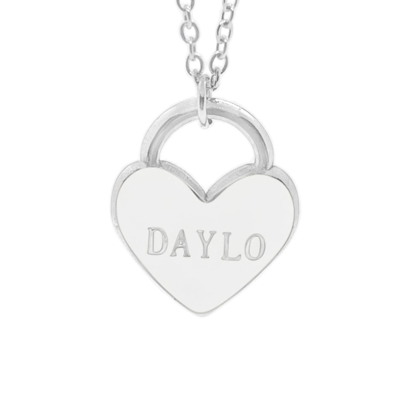 Hart Ketting - Zilver/Wit