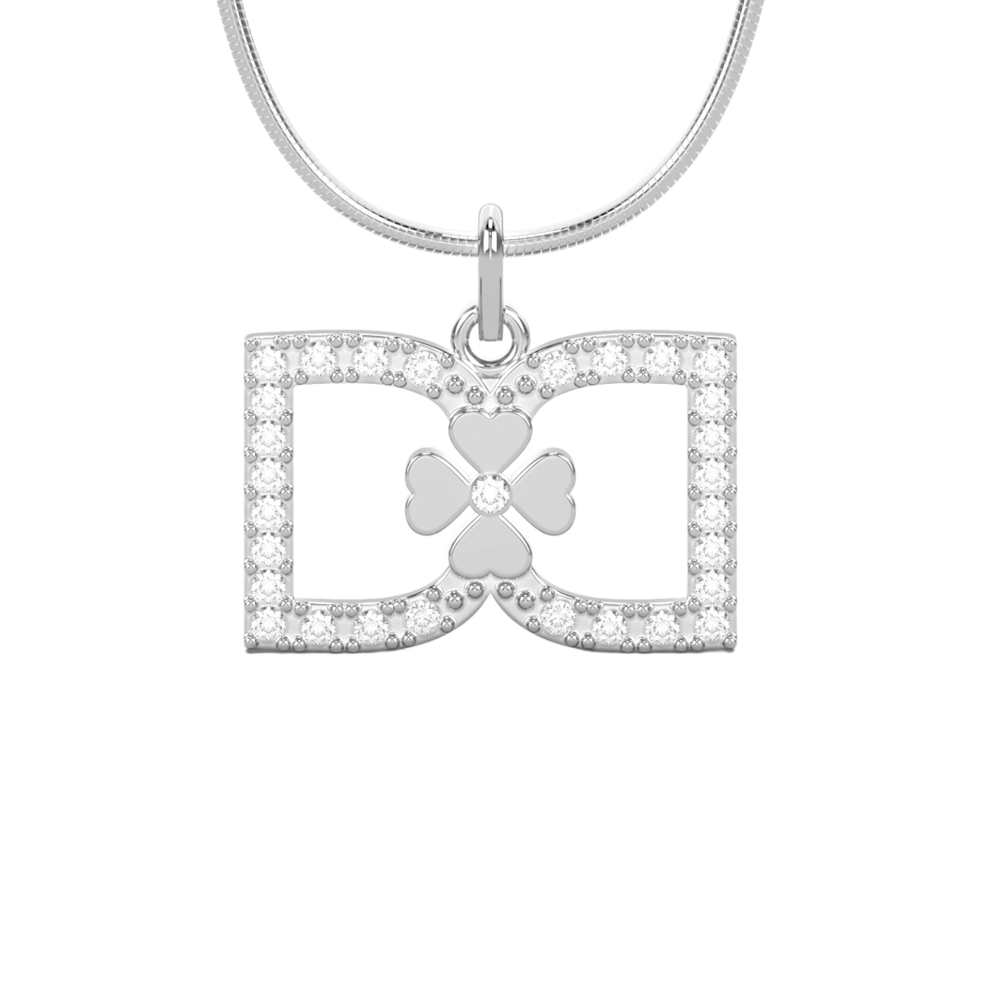 DD Halskette Diamanten - Silber
