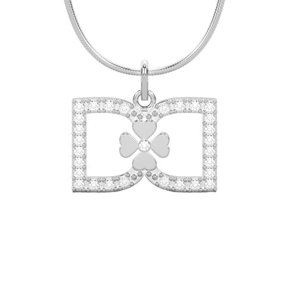 DD Halskette Diamanten - Silber