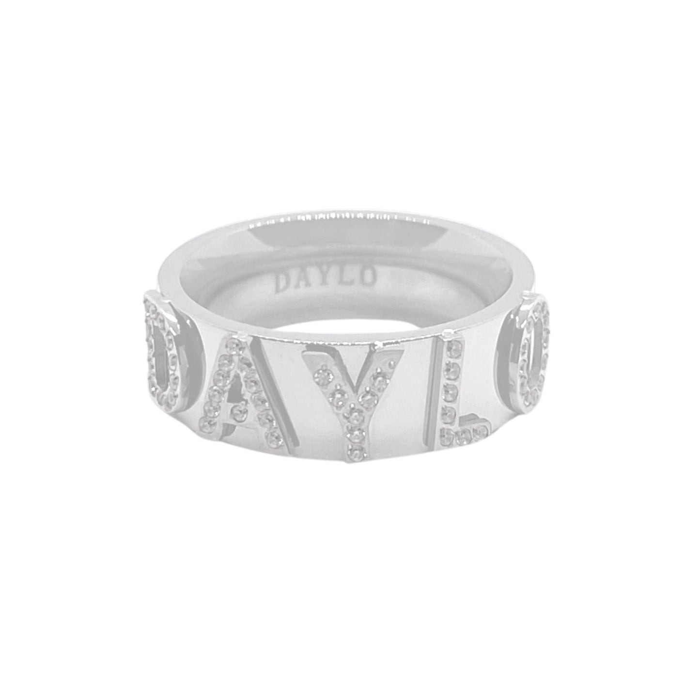Signatuurring met Diamant - Zilver