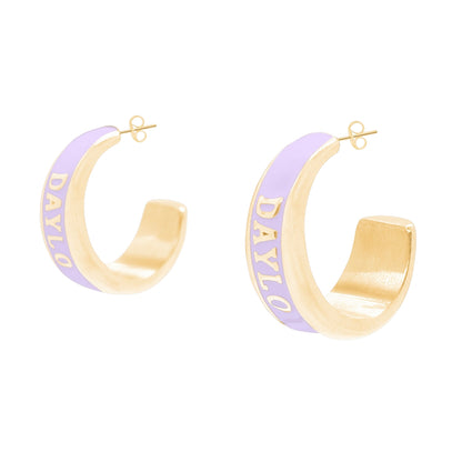 Hoops - Goud/Paars
