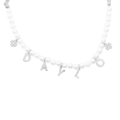 Perlenarmband - Silber