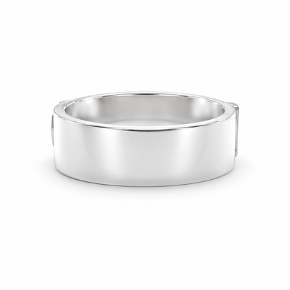 Signatur Diamantring - Silber
