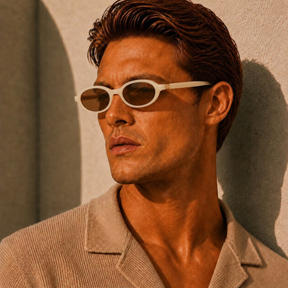 Adrien Solbrille - Beige Tea