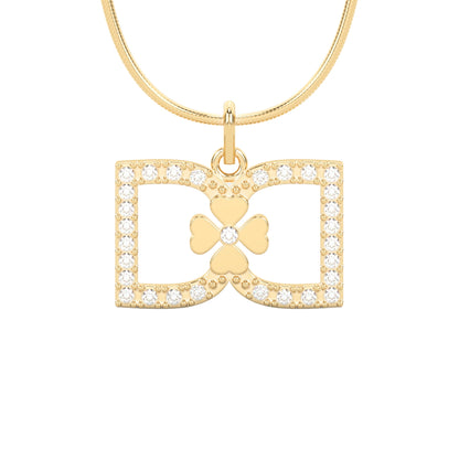 DD Halskette Diamanten - Gold