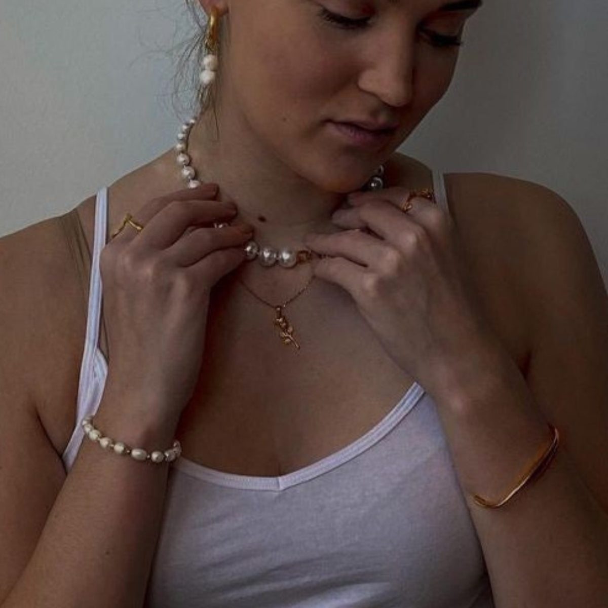 Rose Halskette - Gold
