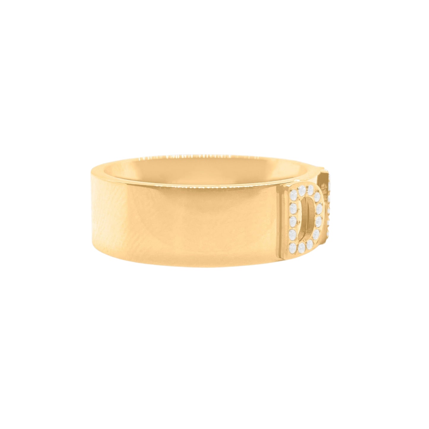 Signatuurring met Diamant - Goud