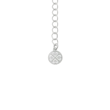 Hart Ketting - Zilver/Wit