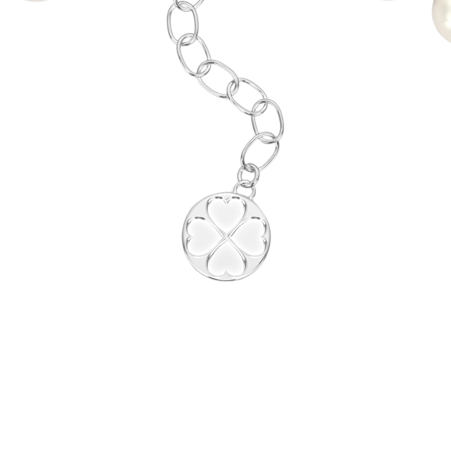 DD Perlenarmband Diamanten - Silber