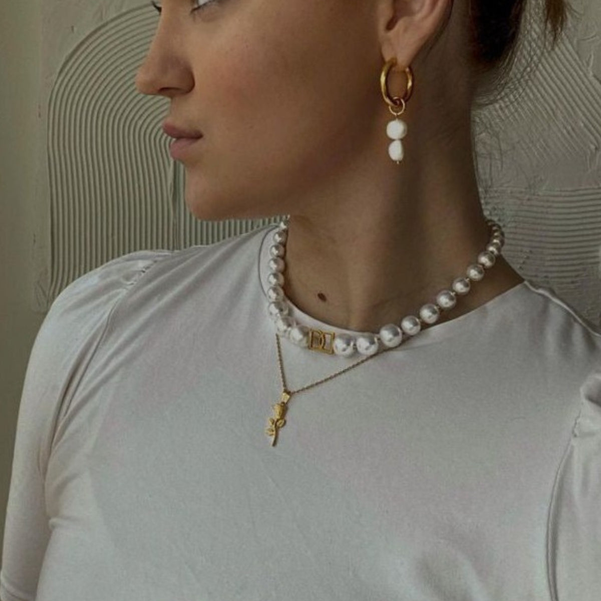 Rose Halskette - Gold