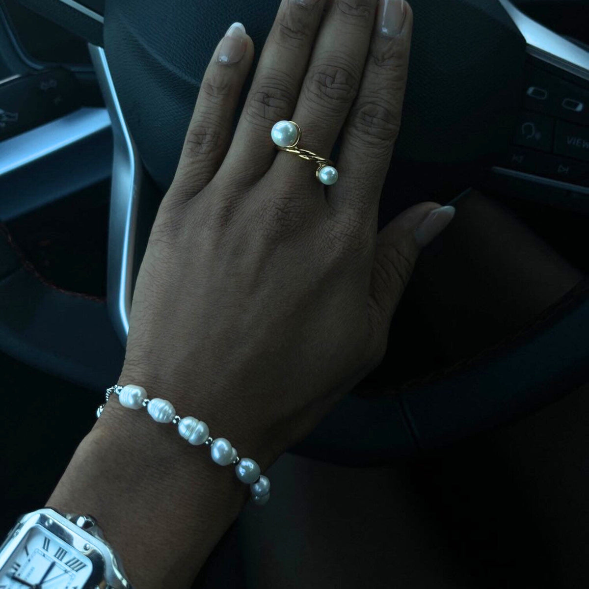 Zoey Perlenarmband - Gold