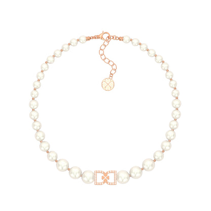 DD Choker met Diamant - Roségoud
