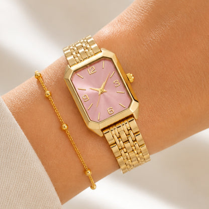 Aira Horloge - Goud / Roze