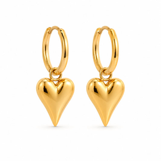 Alva Herz Ohrringe Petit - Gold