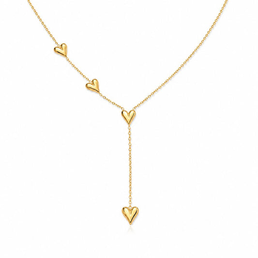 Alva Herz Halskette - Gold