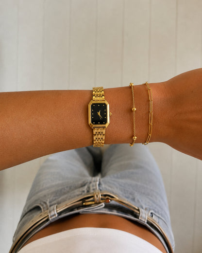 Amara Uhr - Gold / Schwarz