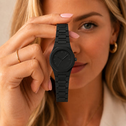 Avelo Horloge - Zwart