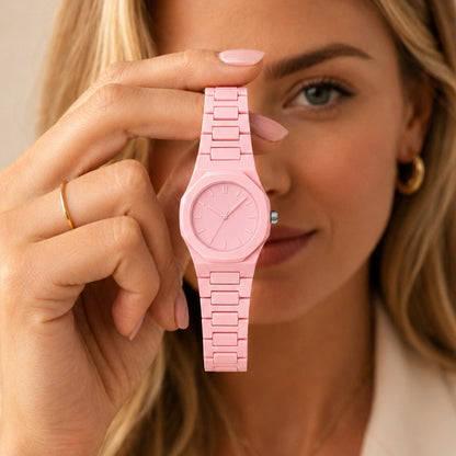 Avelo Horloge - Roze