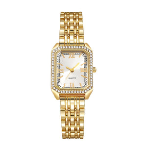 Aven Horloge - Goud / Wit