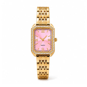 Aven Uhr - Gold / Pink