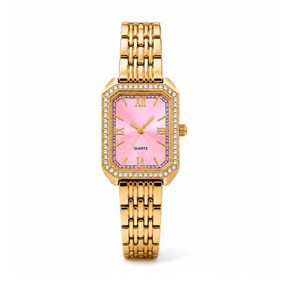 Aven Uhr - Gold / Pink