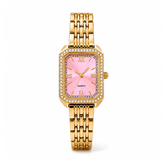 Aven Uhr - Gold / Pink