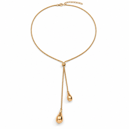 Livia Tropfen-Halskette – Gold